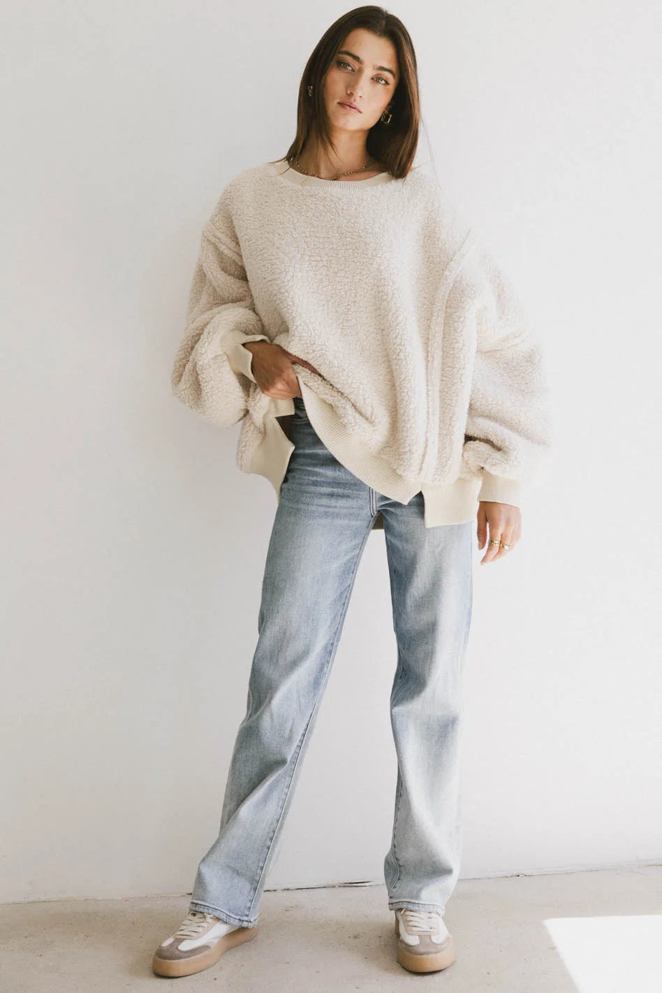 Lola Oversized Sweater Women's Chunky Knit Pullover - Cozy Winter Casual Wear for Lounge, Office & Outings