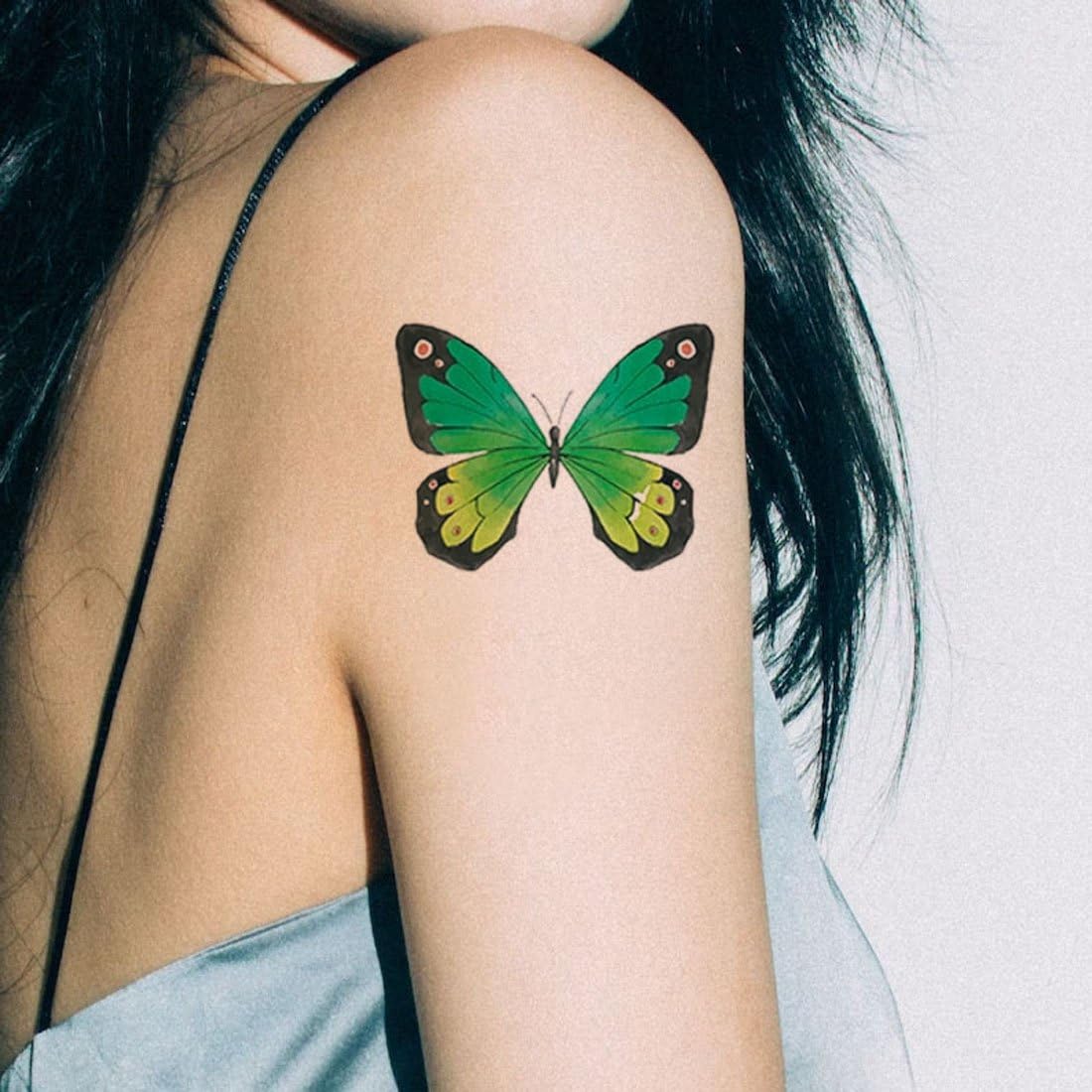 Colorful Butterfly Temporary Tattoos for Men & Women - Waterproof Fake Body Art - Perfect for Festivals, Parties & Summer Beach Looks