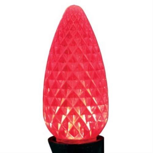 Holiday Bright LED Light Bulbs - Red Christmas Lights for Indoor & Outdoor Decorations, Tree, Party, and Home Festive Lighting