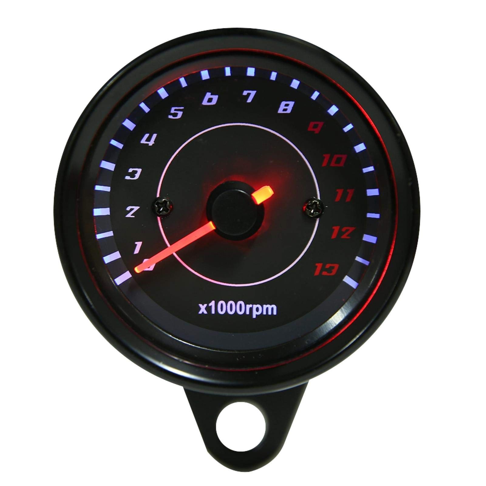 Universal 12V Motorcycle Tachometer Gauge - LED Backlight for Riding & Racing