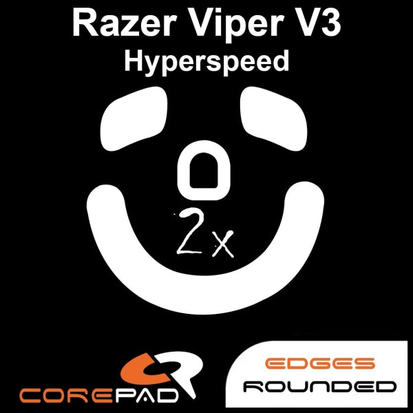 Corepad Skatez Mouse Feet for Razer Viper V3 Hyperspeed - Ultra Smooth Gliding Feet for Gaming Mice | Perfect for FPS, MOBA, and Esports Gaming
