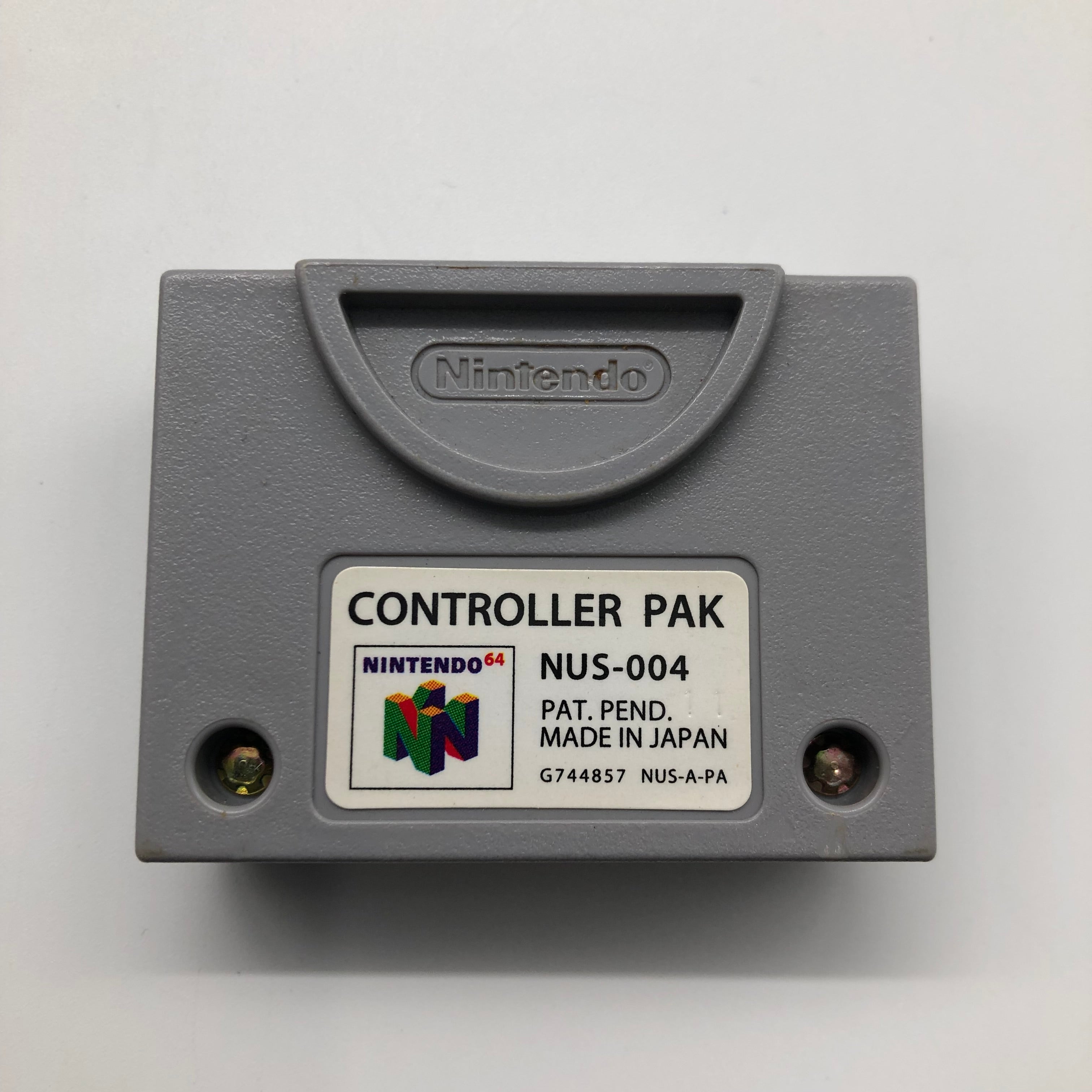 Original Nintendo 64 N64 Controller Pak - Memory Card for Game Saves | Compatible with PAL Games | Perfect for Retro Gaming & Collectors