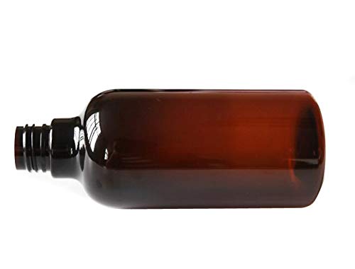 2PCS 8oz (250ML) Amber PET Plastic Bottles with Black Lotion Pump Dispenser - Refillable Leak-Proof Cosmetic Containers for Makeup, Shampoo, Lotion & Toiletries - Perfect for Travel, Bathroom & Salon Use