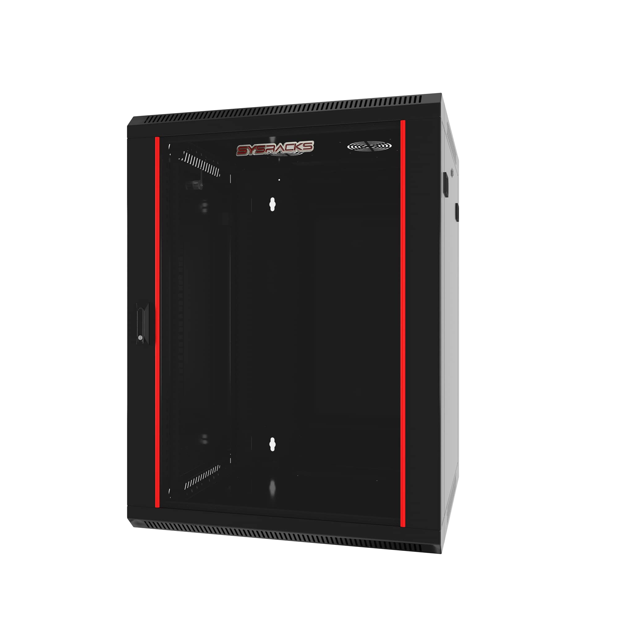 12U Wall Mount Server Rack Cabinet - 24-Inch Depth Locking Network Enclosure for Electronics, Security & AV Equipment | Secure Data Storage for Home Office, Server Rooms & IT Closets