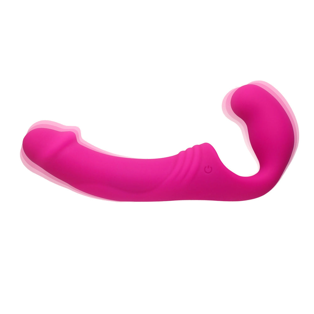 Double Rider Vibrating Strapless Strap-On Dildo for Women & Couples - Hands-Free Wearable Harness for Lesbian & Solo Play - Perfect for Couples Bonding & Bedroom Fun