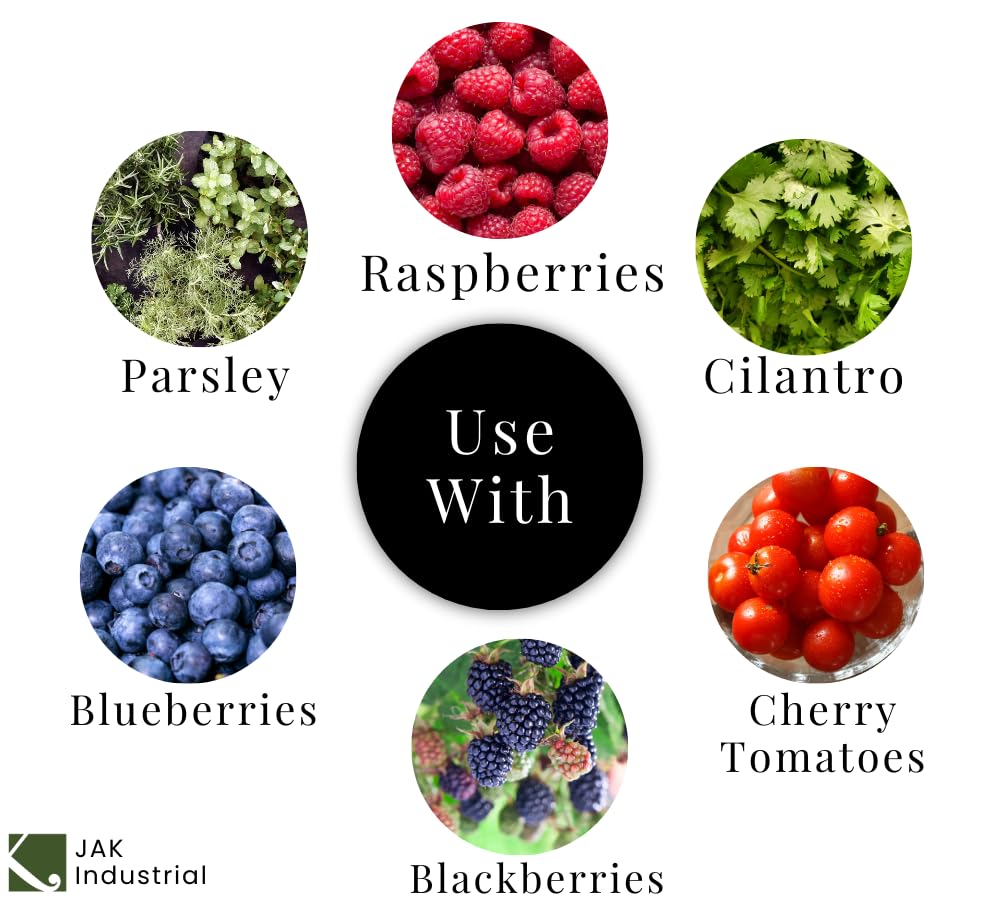42 Pack - 6oz Clear Plastic Vented Berry Containers with Clamshell Lids - Perfect for Fresh Blueberries, Raspberries, Blackberries Storage - Ideal for Farmers Markets, Grocery Stores & Home Use