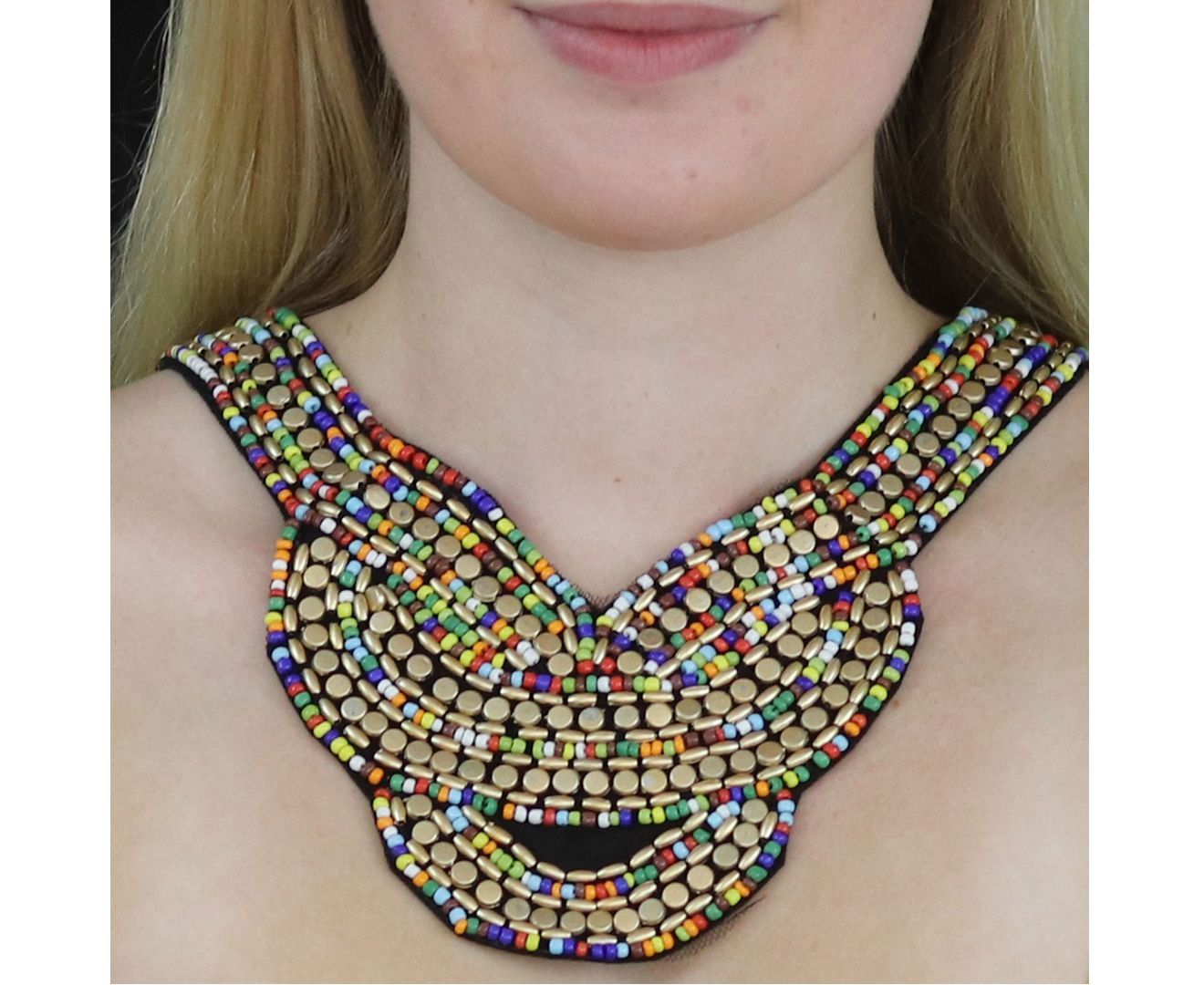 Handmade Candy Beads Collar Necklace - Stylish Statement Jewelry for Women | Perfect for Parties, Weddings & Everyday Wear