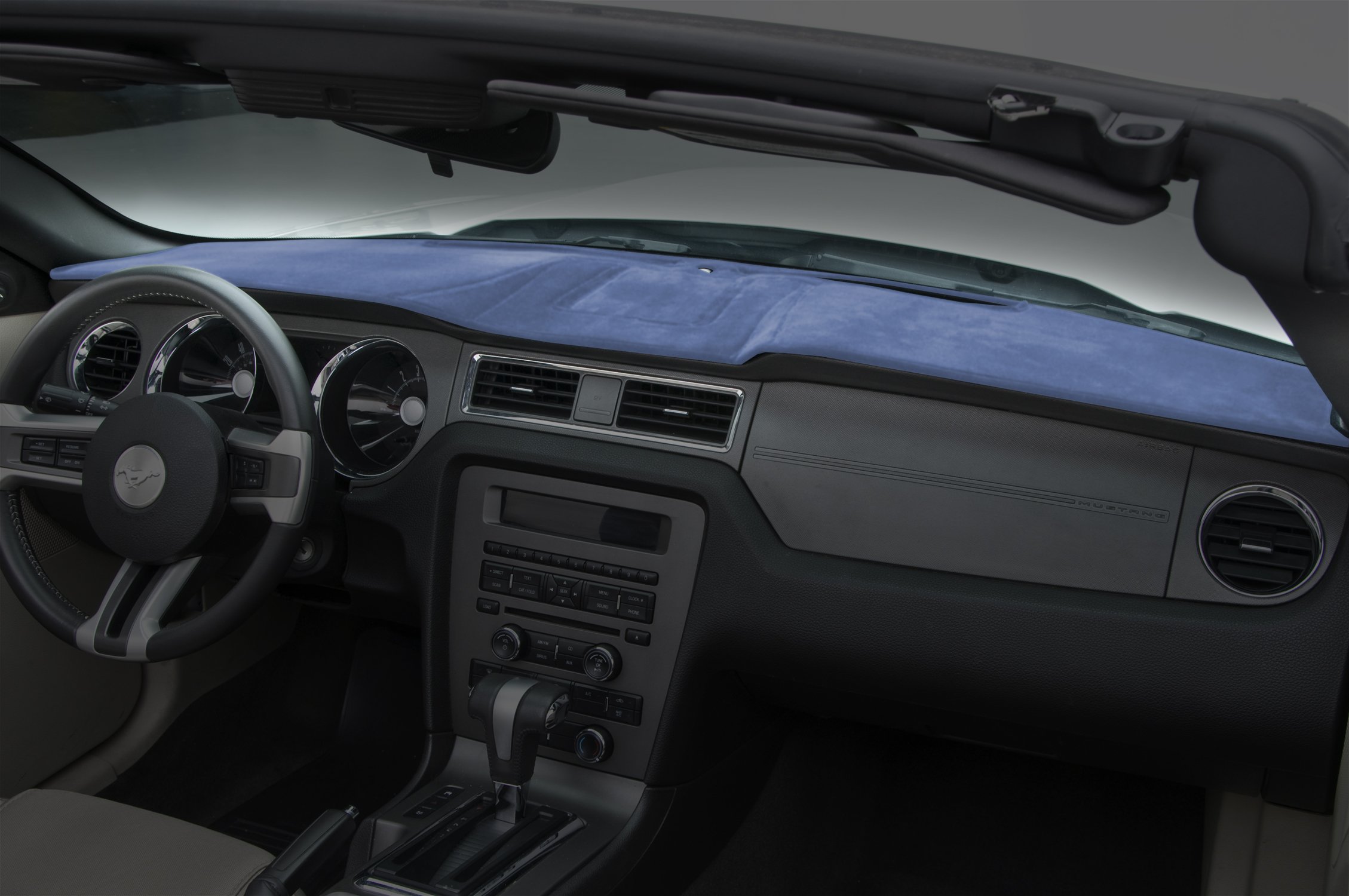 Coverking Custom Fit Velour Dashboard Cover for Jeep Wrangler (2018-2023) - Medium Blue | UV Protection & Anti-Slip Design | Perfect for Sun Protection & Interior Customization