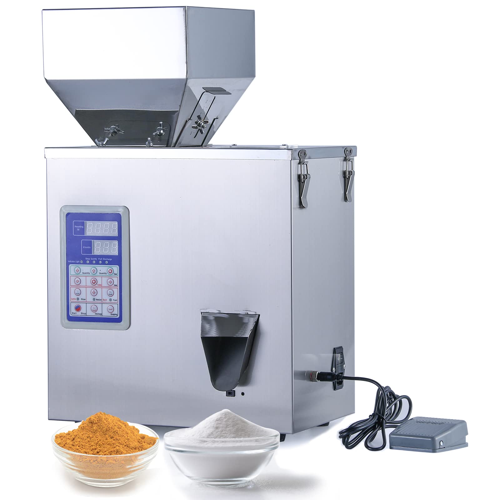 Automatic Powder Filling Machine for Flour, Beans & Glitter | 1-200g Capacity | Particle Dispenser for Food, Cosmetics & Crafts Packaging