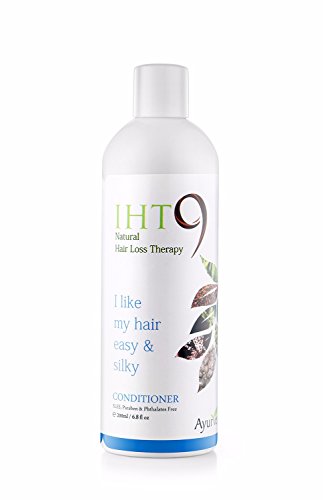IHT 9 Natural Hair Conditioner - Repairing & Intense Growth Treatment for Long Hair | Anti-Frizz & Smoothing Formula | 200ml | Perfect for Damaged, Dry Hair Care & Daily Nourishment
