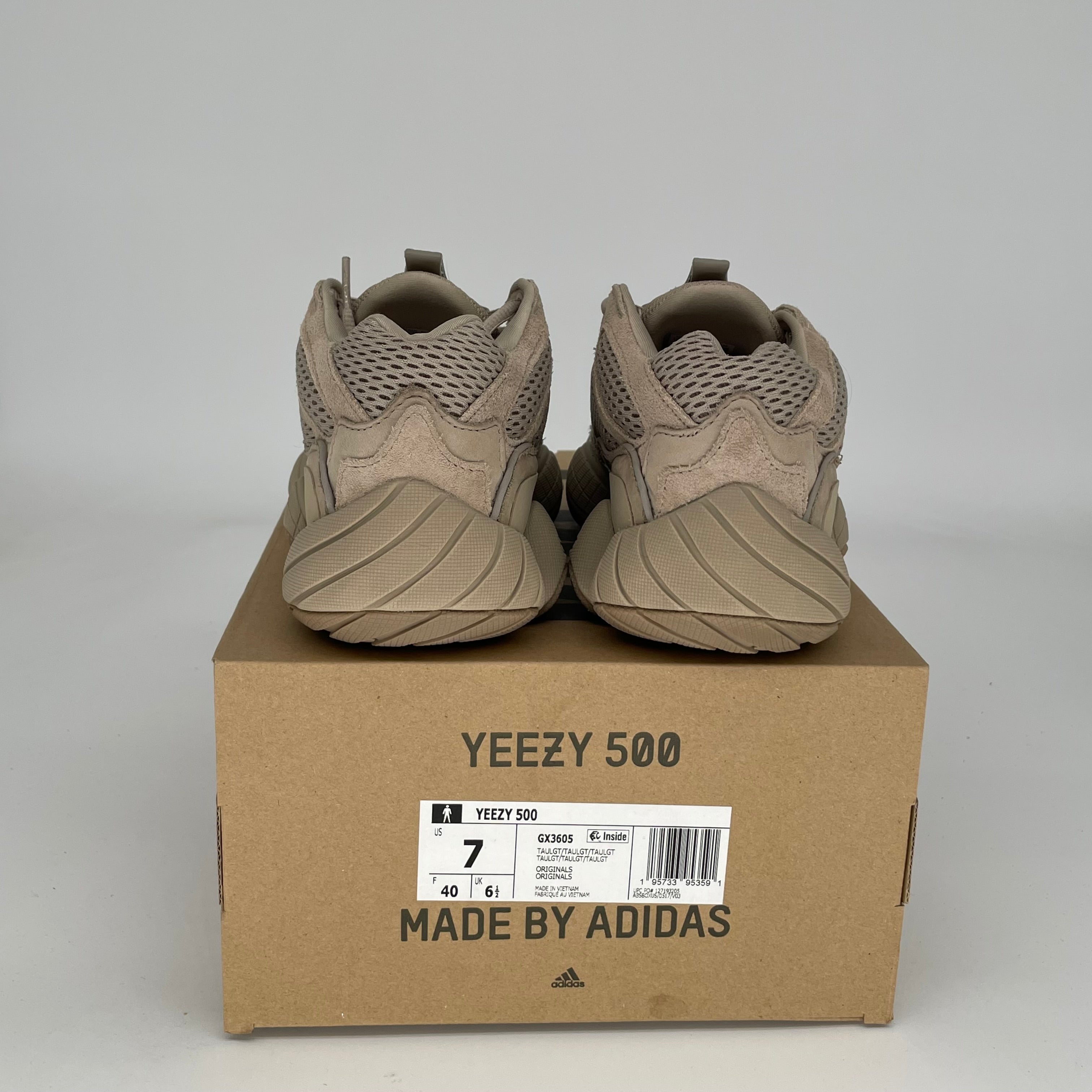 Adidas Yeezy 500 Taupe Light Men's Sneakers - Size 7 (GX3605) | Comfortable Running Shoes for Gym, Workout & Casual Wear