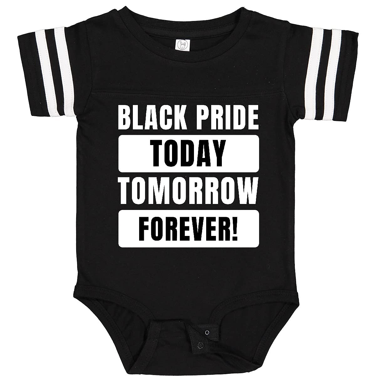 Inktastic Black History Month Black Pride Today Tomorrow Forever Baby Bodysuit - Soft Cotton Infant Onesie for African American Heritage Celebrations & Everyday Wear