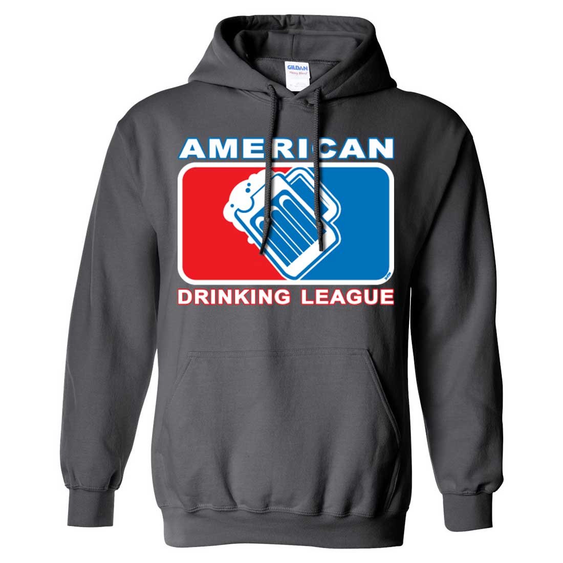 American Drinking League USA Sweatshirt Hoodie - Comfortable Pullover for Men & Women - Perfect for Casual Wear, Sports Events, and Outdoor Activities
