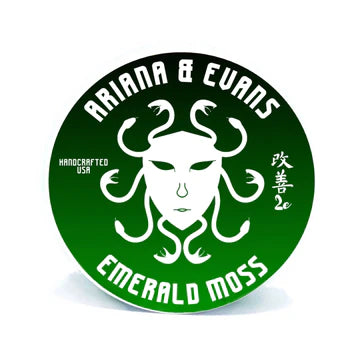 Ariana & Evans Emerald Moss Shaving Soap for Men - Premium Vegan Shaving Cream with Natural Ingredients - Perfect for Sensitive Skin & Wet Shaving Routine