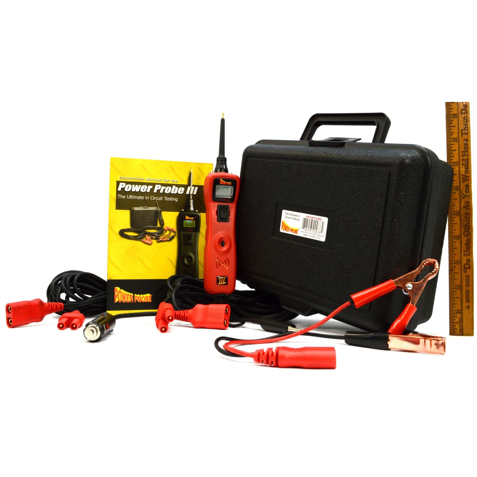 Used POWER PROBE III Circuit Tester Kit with Voltmeter (Model 319FTC) - 12V/24V Automotive Electrical Diagnostic Tool for Cars, Trucks & Motorcycles | Perfect for Mechanics & DIY Auto Repairs