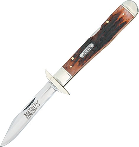 Premium Stainless Steel Folding Pocket Knife with Marble Handle - Lockback Safety Design for Camping, Hiking & Everyday Carry (EDC)