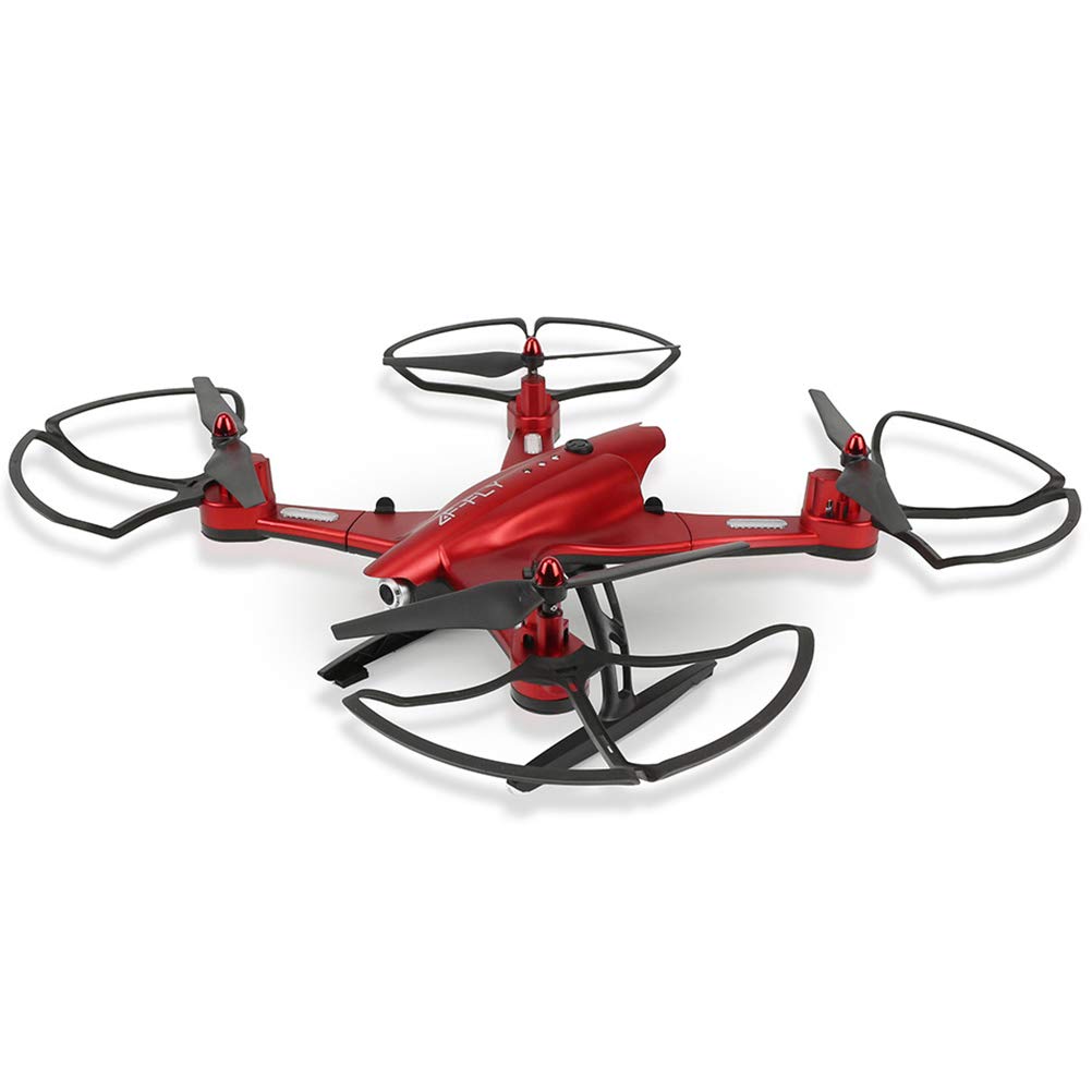 HJKPM Foldable Aerial Photography Drone with HD Camera - Perfect for Parent-Child Bonding, Outdoor Adventures & Aerial Photography (Red) - Great for Family Fun, Travel & Creative Photography