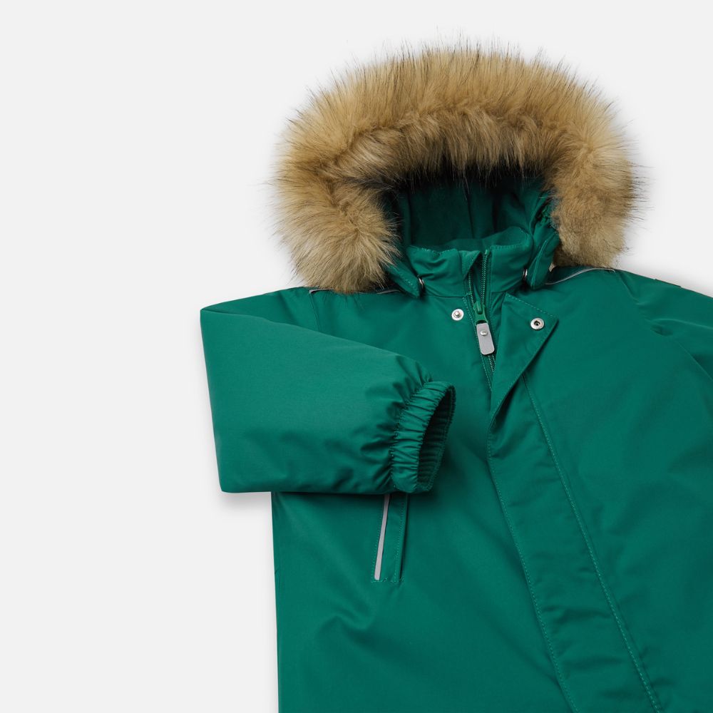 Reima Gotland Baby Snowsuit - Waterproof Winter Jacket & Pants Set for Infants & Toddlers (Deeper Green) - Perfect for Snow Play, Skiing & Outdoor Adventures