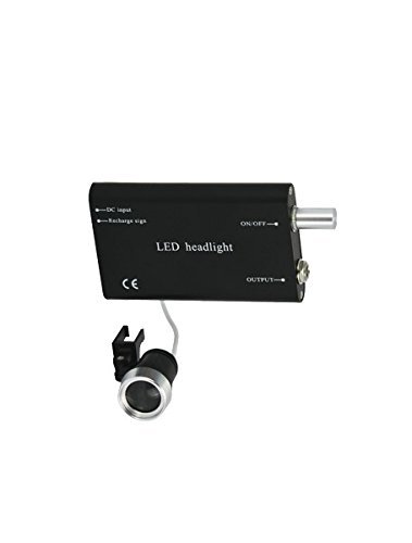 Portable LED Headlamp with Binocular Loupe Clip - Adjustable Hands-Free Light for Jewelry Repair, Watchmaking & Hobby Work (Black) - Perfect for Crafts, DIY Projects & Detailed Work in Low Light