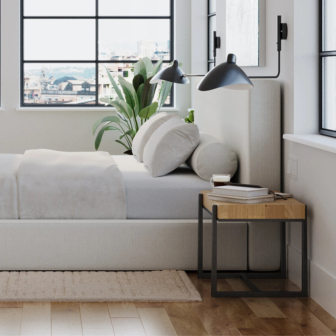 Ultra Headboard in White - Modern Bed Frame Headboard for Bedroom Decor, Perfect for Master Bedroom, Guest Room, and Dormitory