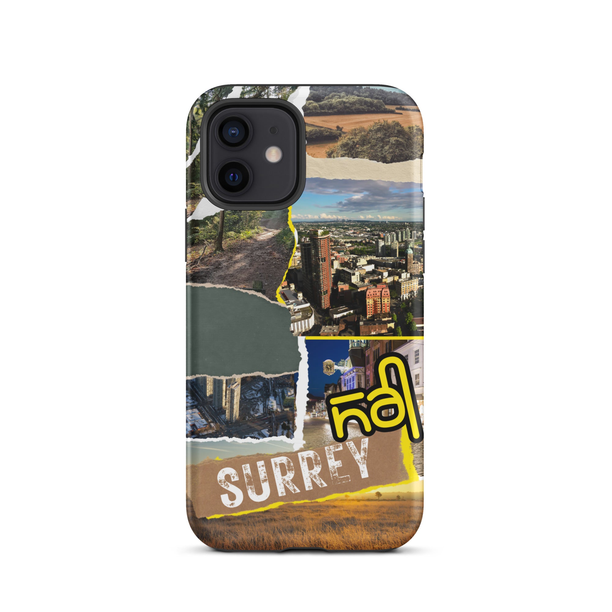 Premium Surrey Collage iPhone Case - Durable Protective Cover with Stylish Design for iPhone [Model] - Perfect for Everyday Use, Travel & Gifting