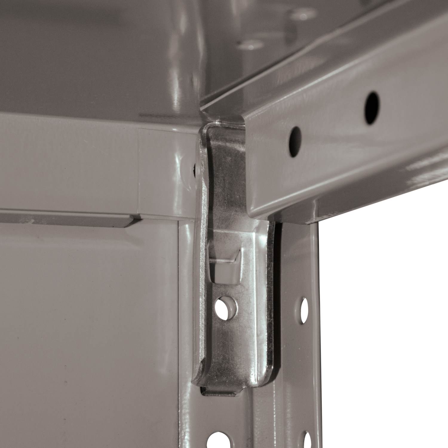 2000 Series Open Steel Shelving Unit - Heavy Duty Beaded Post Design with 5 Adjustable Shelves for Garage, Warehouse & Retail Storage Organization