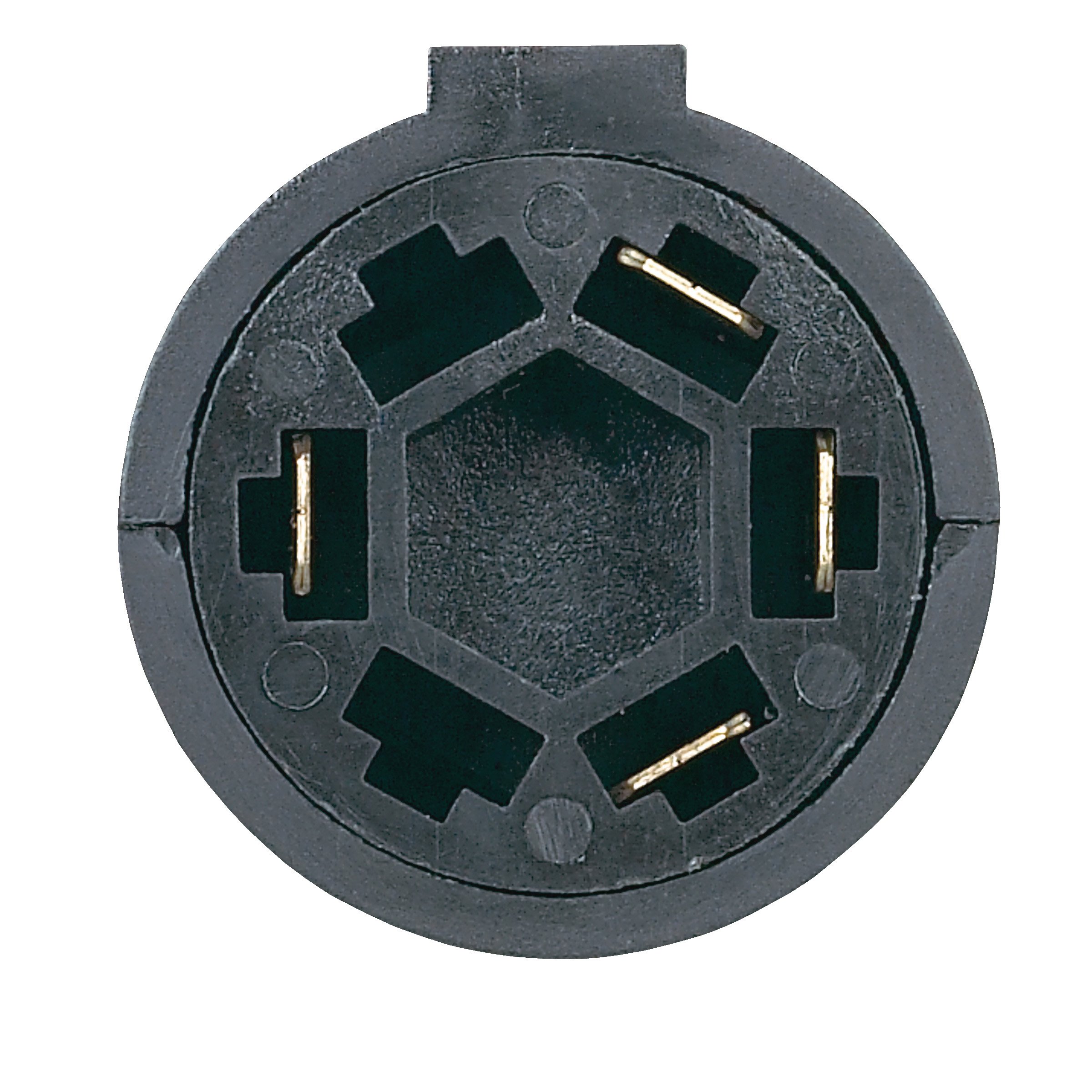 Hopkins 7 Blade to 4 Wire Flat Trailer Connector Adapter Plug - Universal Fit for Trucks, SUVs, RVs with 7-Pin Connectors (Model 47345) - Ideal for Towing Trailers, Boats, Campers & Utility Hauling