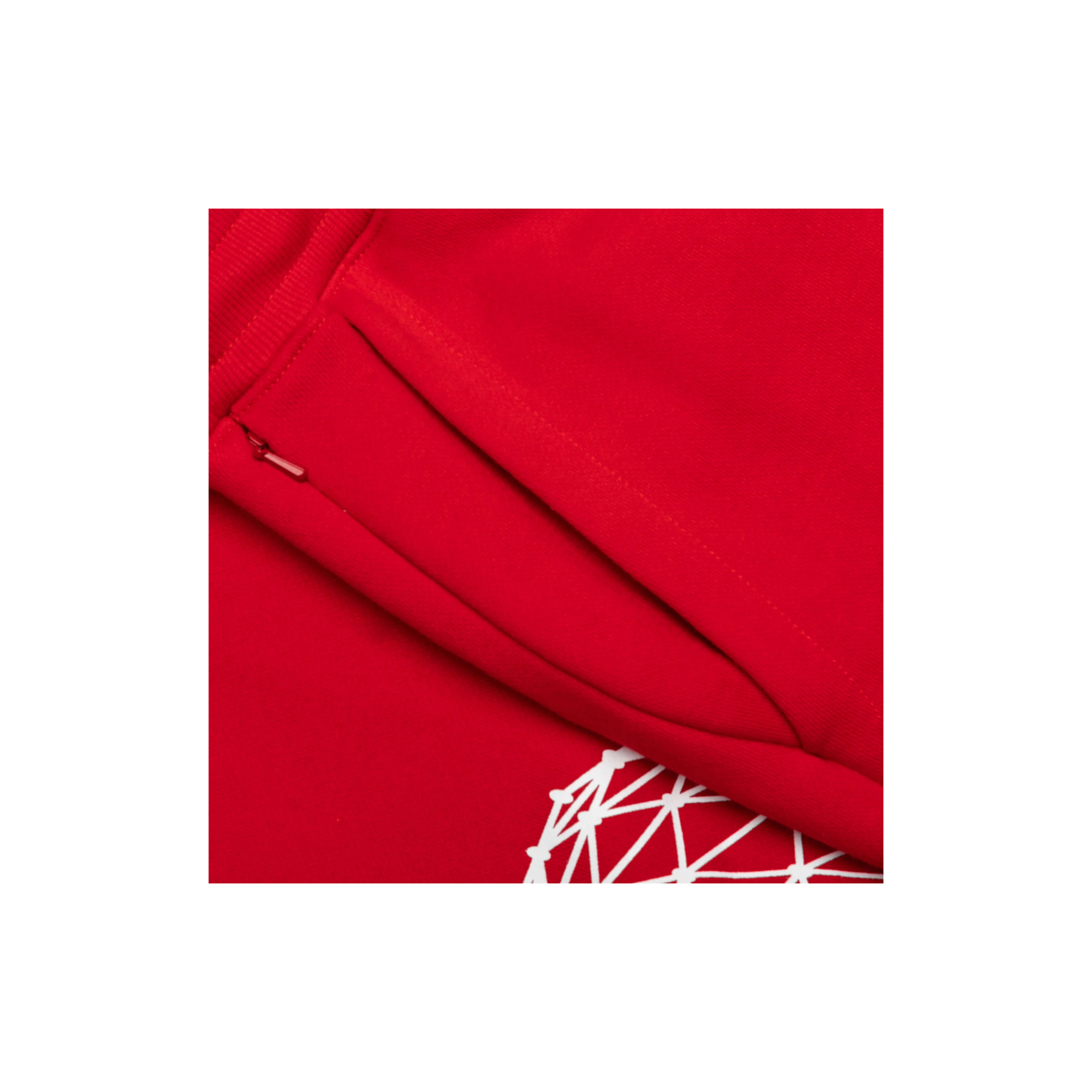 BB Mercer Sweatpants for Men & Women - Soft Cotton Jogger Pants in Red - Perfect for Lounge, Gym & Casual Wear