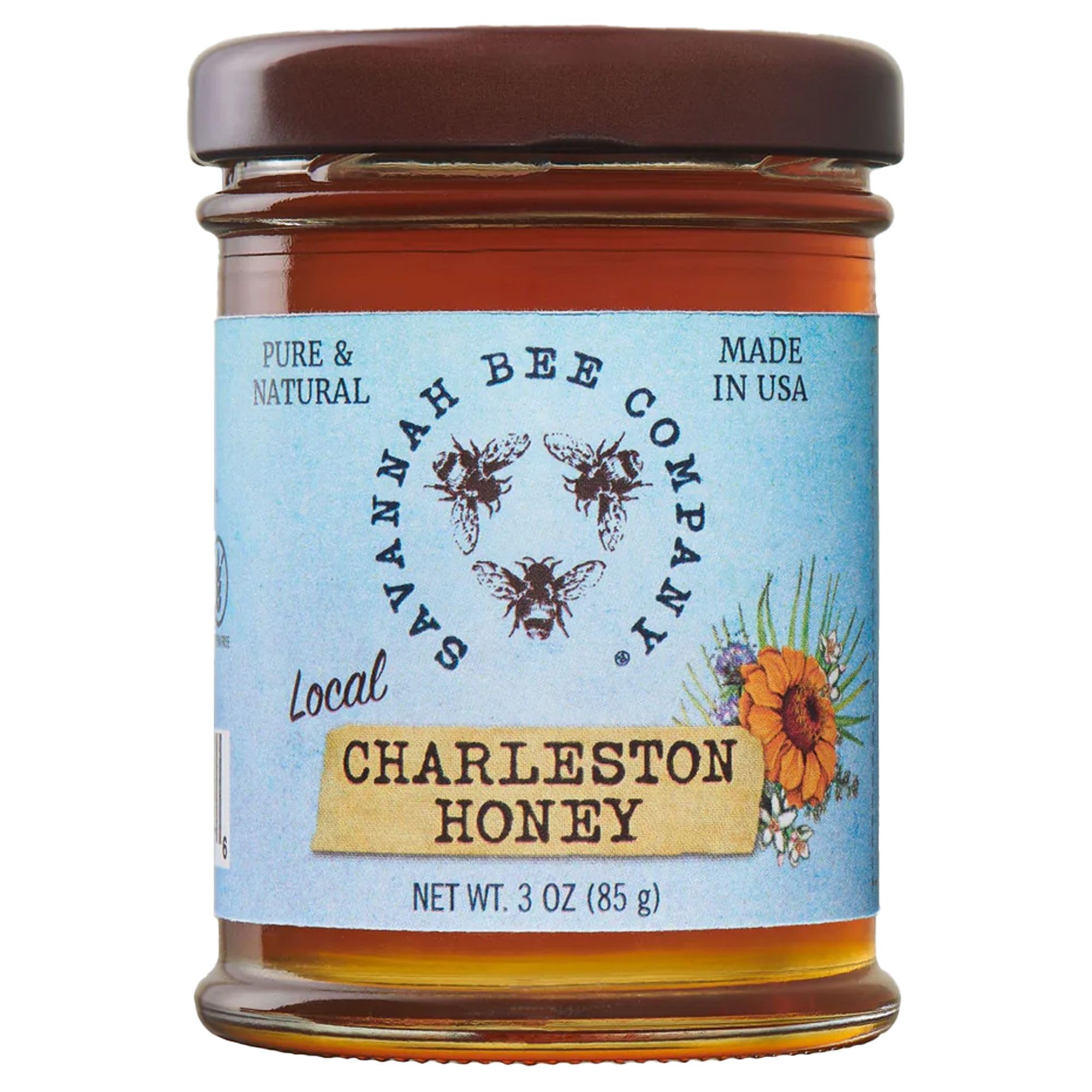 Savannah Bee Company Pure Raw Natural Honey - Unfiltered & Unprocessed | Perfect for Tea, Baking & Healthy Snacks