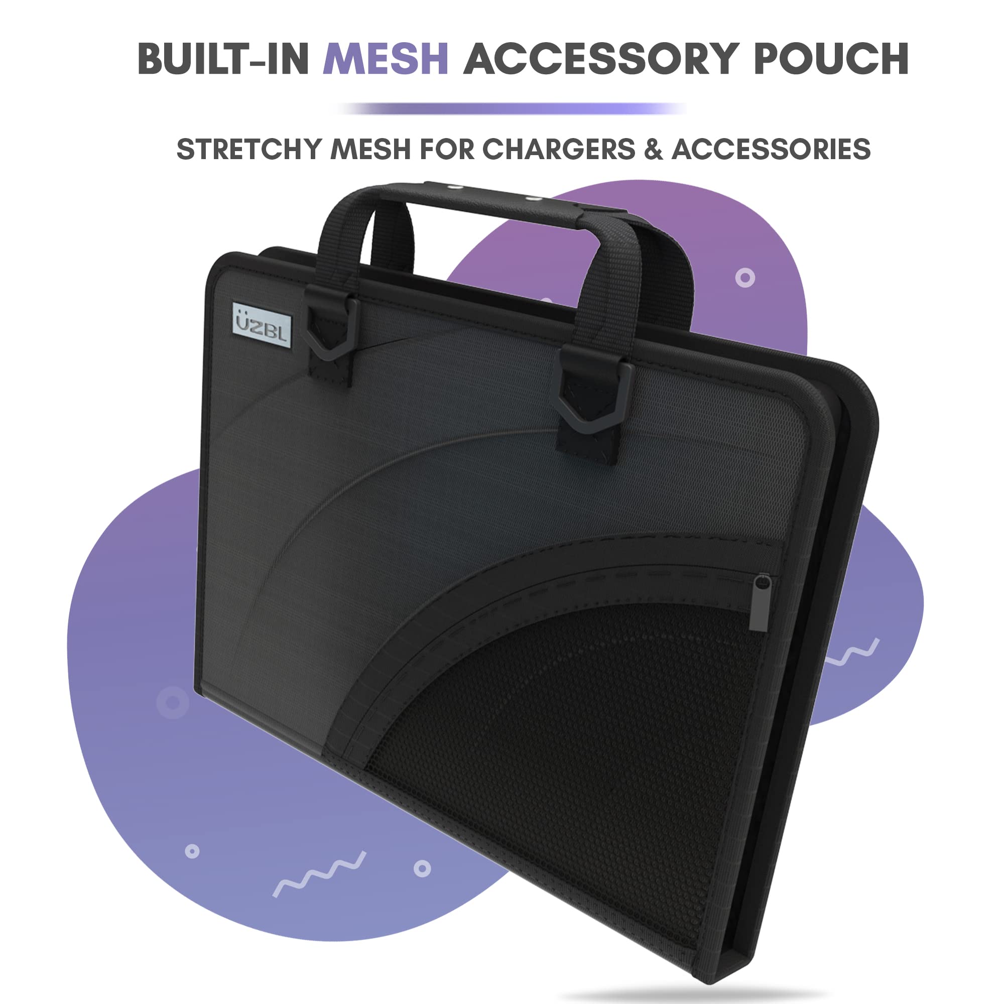 11-11.6 Inch Chromebook Case with Shoulder Strap | Shockproof EVA Hard Shell Laptop Sleeve for HP/Dell/ASUS | Perfect for School, Office & Travel - Includes Mesh Pouch for Accessories