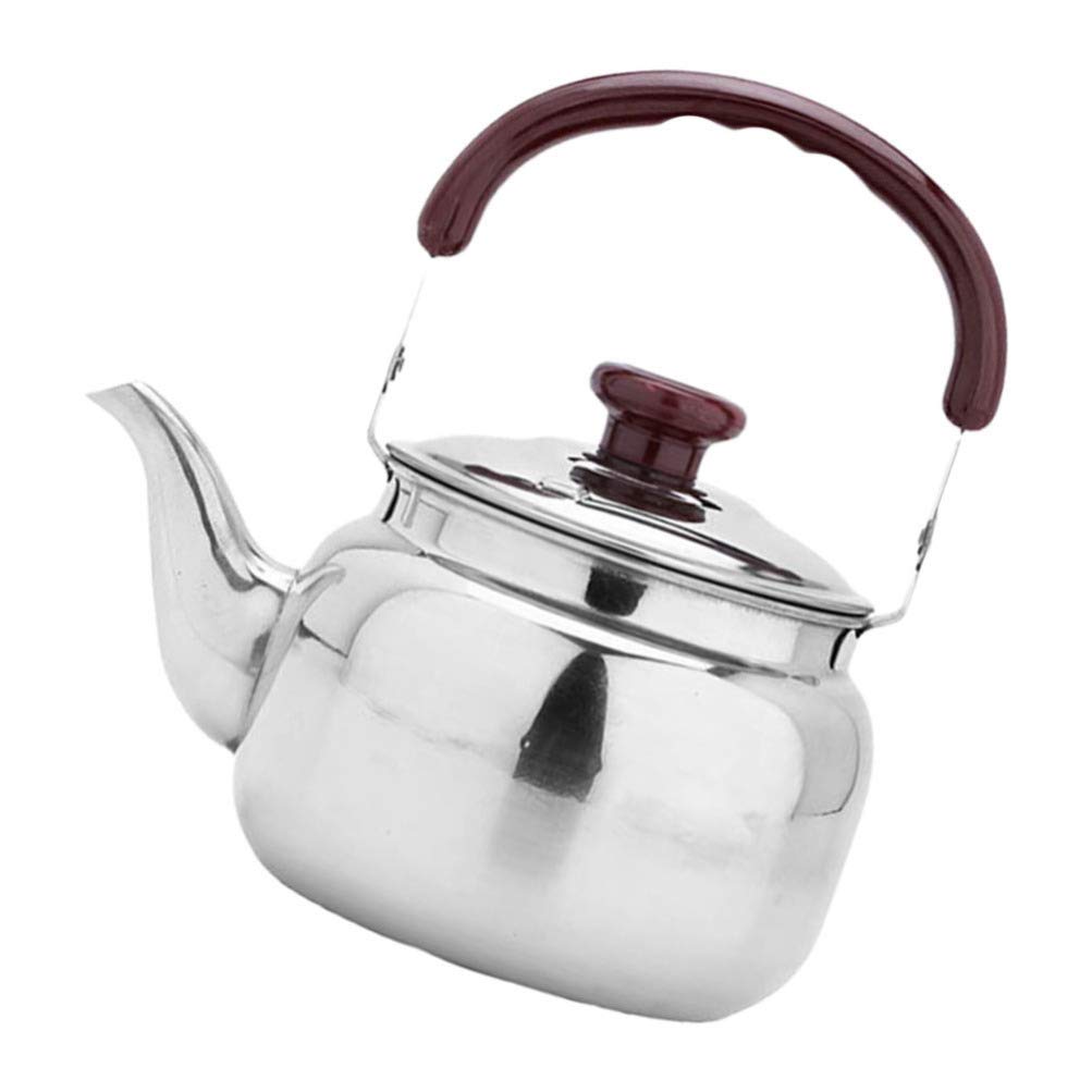 Wakauto Stainless Steel Whistling Stovetop Teapot - Loose Leaf Tea Maker, Food Grade Safe for Boiling Water & Brewing Tea - Perfect for Gas Stove, Camping & Classic Tea Ceremonies