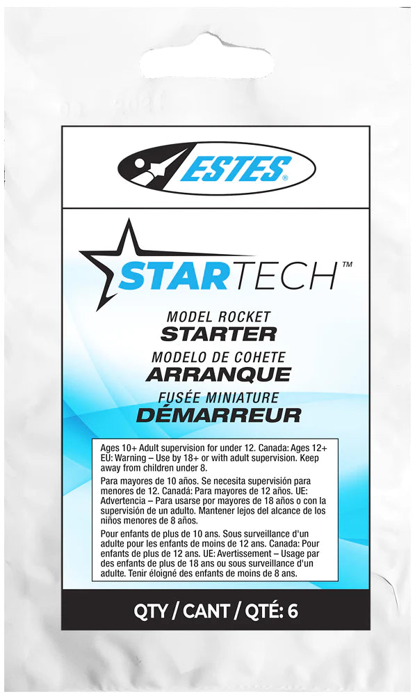 Estes StarTech Rocket Starters - 6 Pack (Part #2303, Replaces 2302/2301) - Model Rocket Launch Igniters for STEM Education & Outdoor Hobby Activities