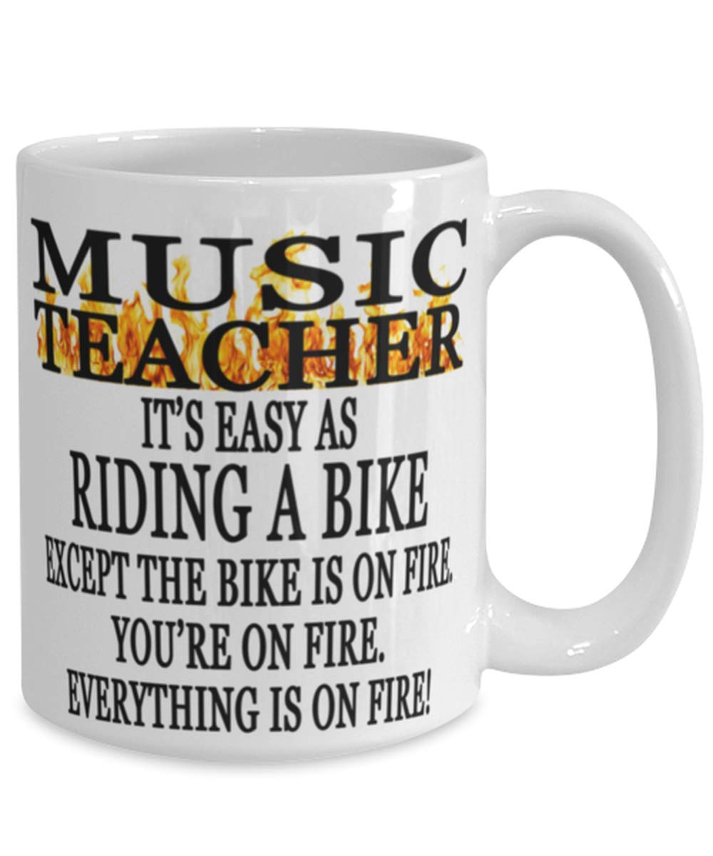 Funny Music Teacher Coffee Mug 15oz - Perfect for Gifts & Classrooms