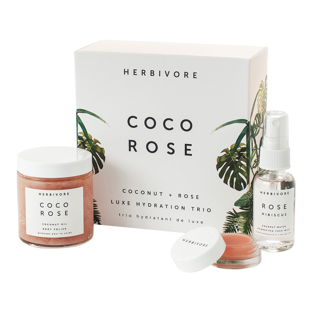 Coco Rose Luxe Hydration Trio Set - 3-Piece Moisturizing Skincare Kit for Dry Skin | Perfect for Night Routine & Travel Skincare