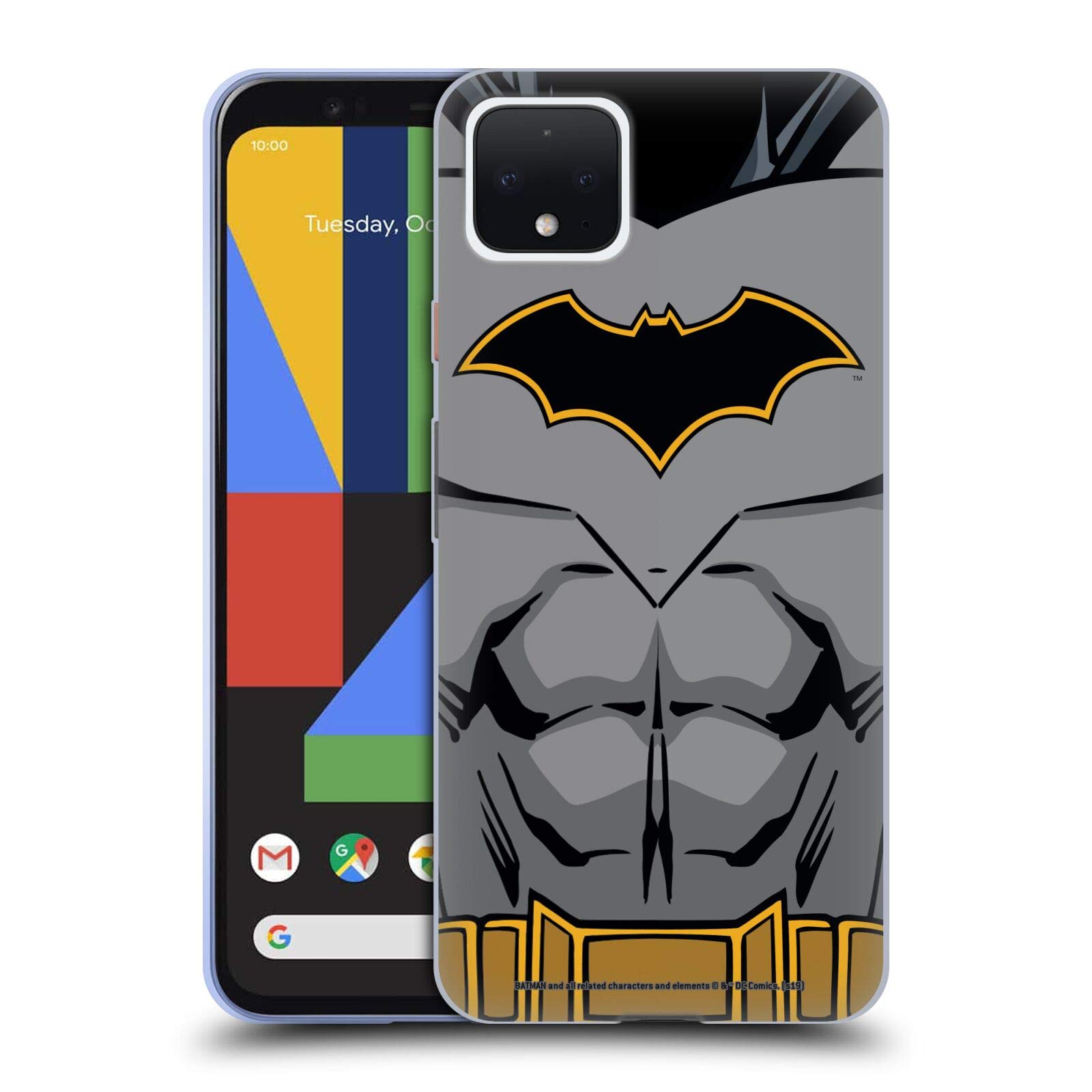 Batman DC Comics Gel Case for Google Pixel 4 | Superhero Phone Cover for Fans