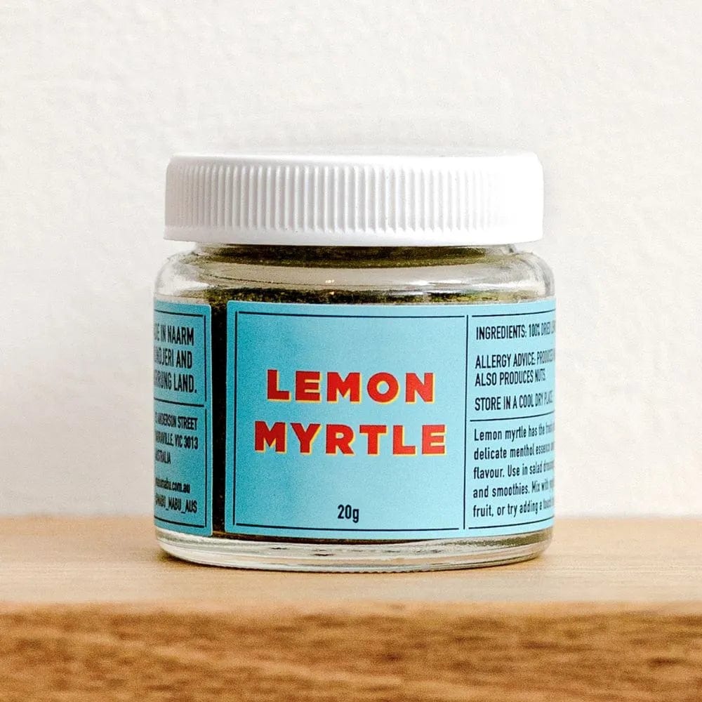 Premium Mabu Mabu Lemon Myrtle Spices 20g | Organic Australian Native Seasoning for Cooking, Baking & Tea | Perfect for Roasts, Marinades & Desserts
