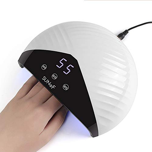 36W Professional LED Nail Lamp for Gel Polish Curing - LCD Display with Auto Sensor, 12 Timer Settings - Perfect for Home Manicure & Nail Salon Use