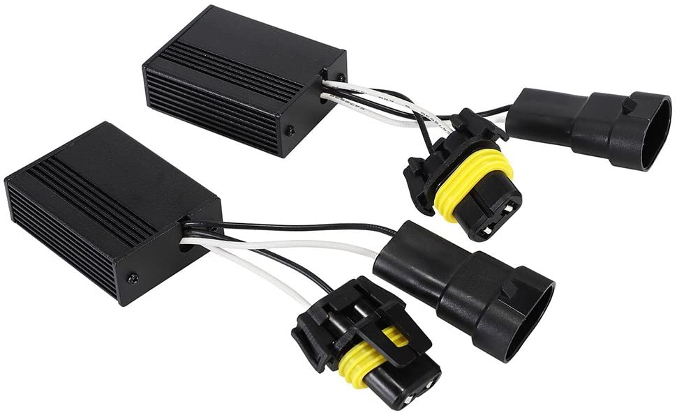 H7 LED Headlight Fog Light Bulbs with CANbus Decoder Kit - Anti-Flickering, No Computer Warning Error - Perfect for Night Driving & Off-Road Adventures