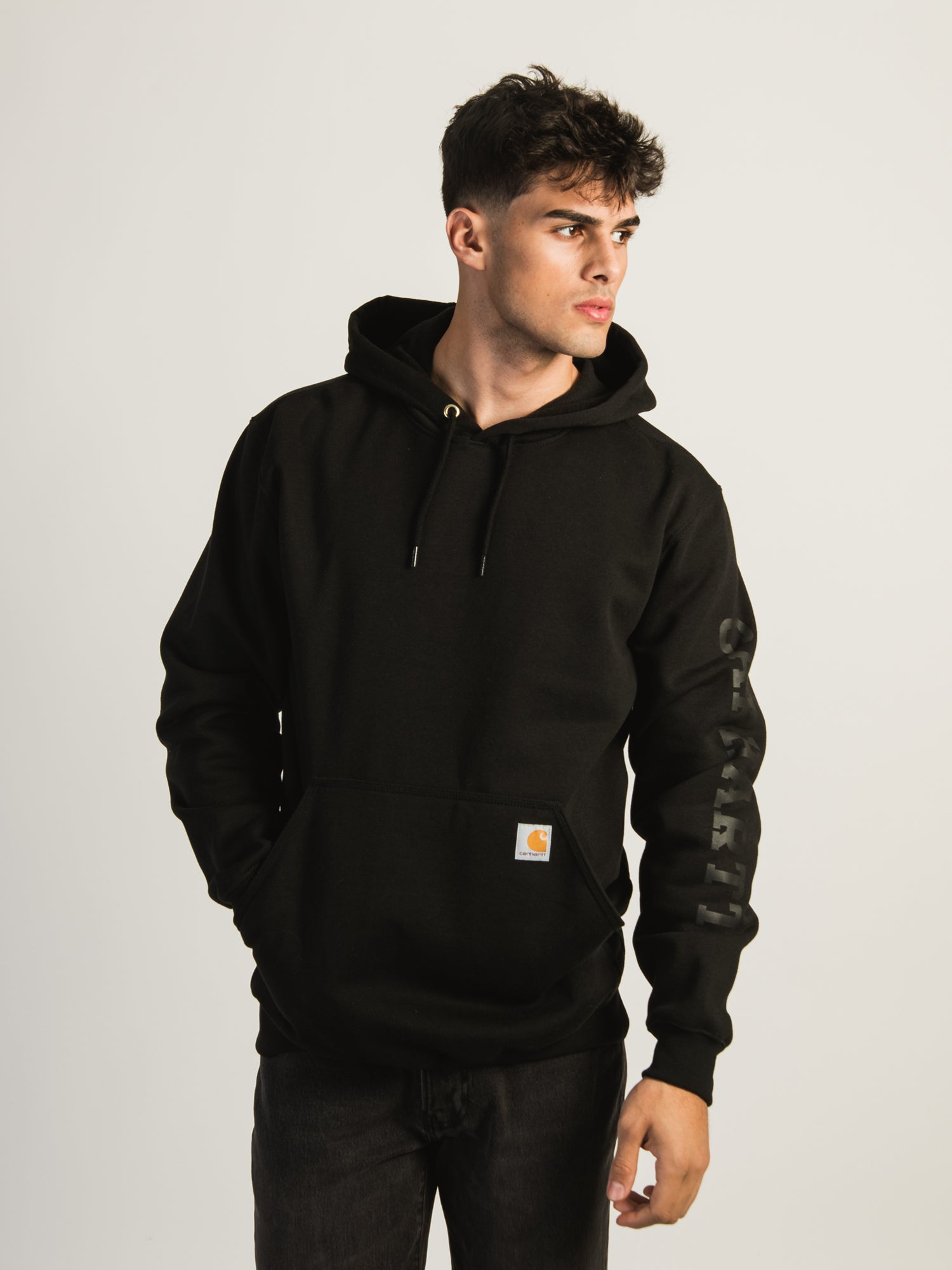 Carhartt Loose Fit Midweight 1889 Graphic Hoodie for Men - Comfortable Casual Wear for Outdoor Activities and Street Style