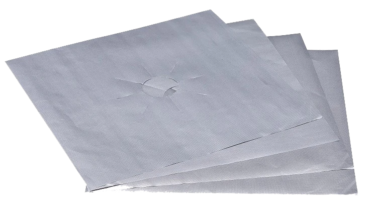 Non-Stick Stovetop Protector Sheets - 4 Pack Heat Resistant Kitchen Countertop Mats for Gas & Electric Stoves - Perfect for Cooking, Baking & Food Prep