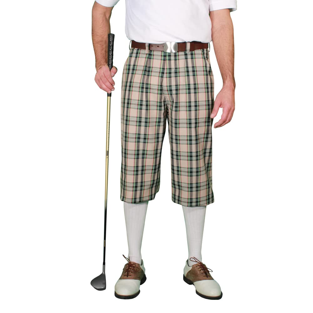 Stewart Plaid Men's 'Par 5' Golf Pants - Comfortable Stretch Fabric for Golfing & Casual Wear - Perfect for Golf Course, Office & Outdoor Activities