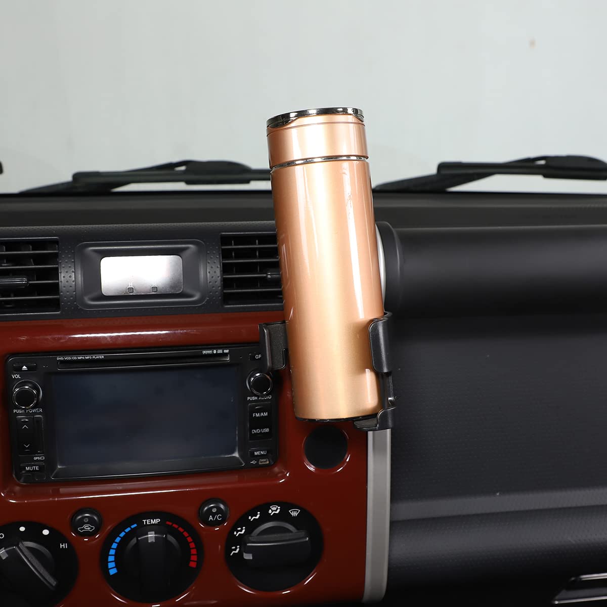 Universal Car Phone Holder Mount for Toyota FJ Cruiser 2007-2021 - Anti-Slip Cup Holder & Air Vent Cell Phone Stand - Hands-Free Black Phone Cradle for Safe Driving & Navigation