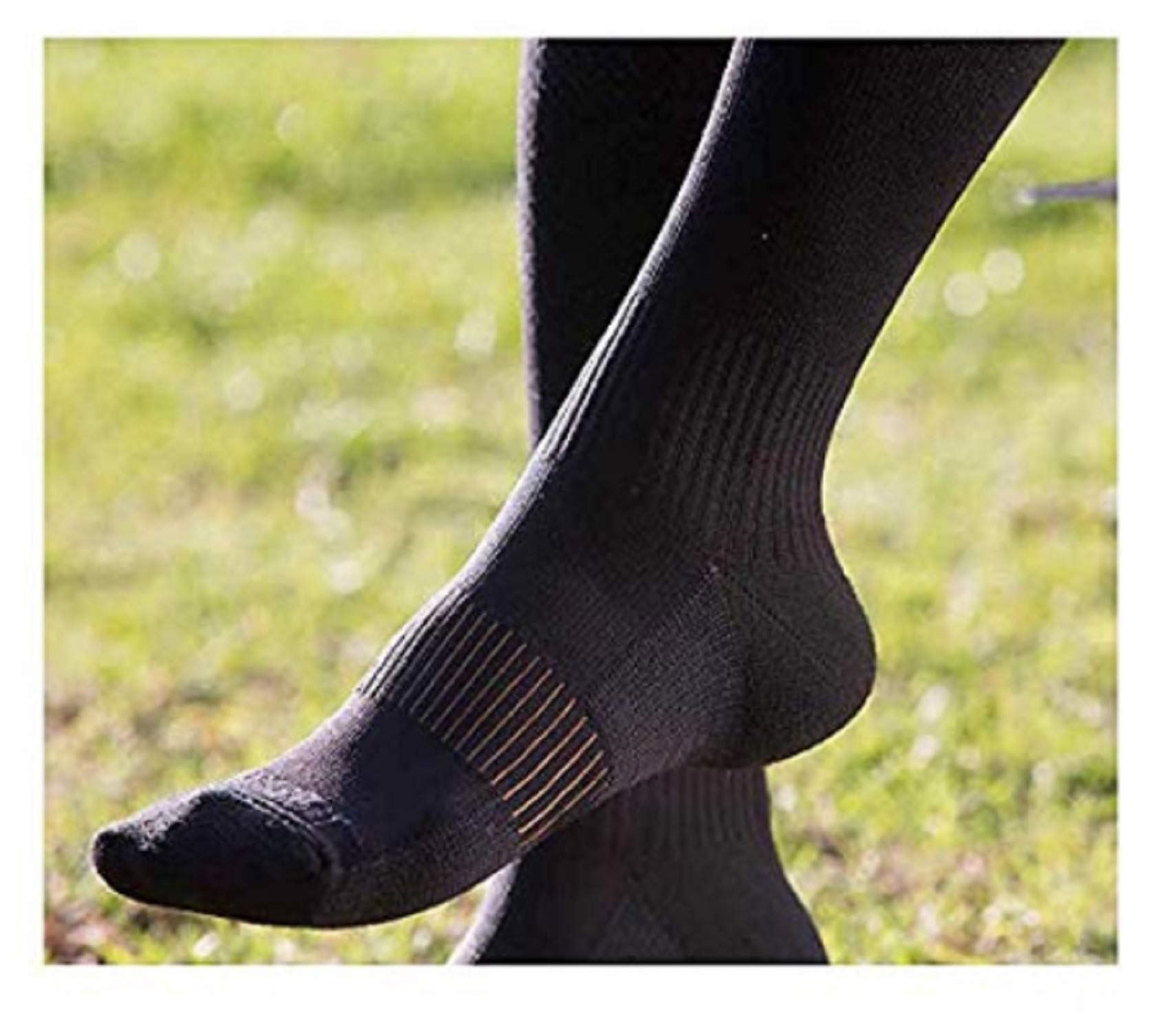 Copper Fit Unisex Compression Socks for Men & Women - Improve Circulation & Reduce Swelling - Perfect for Running, Travel & Recovery (Select Your Size & Quantity)