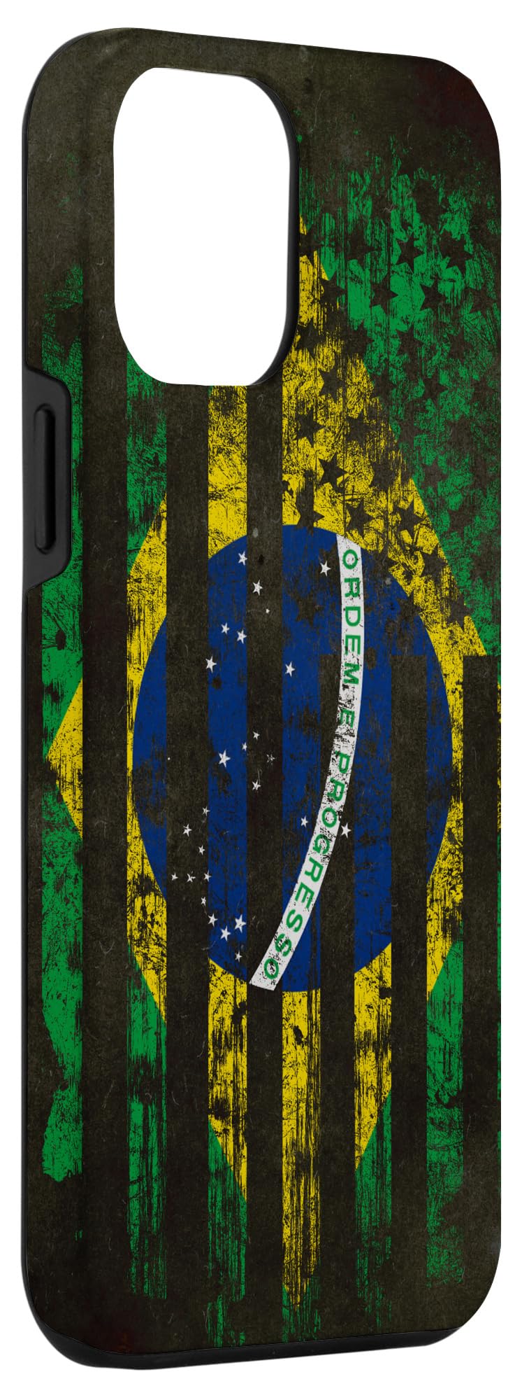 iPhone 12 Pro Max Brazil USA Flag Case - Patriotic Phone Cover for Travel & Events