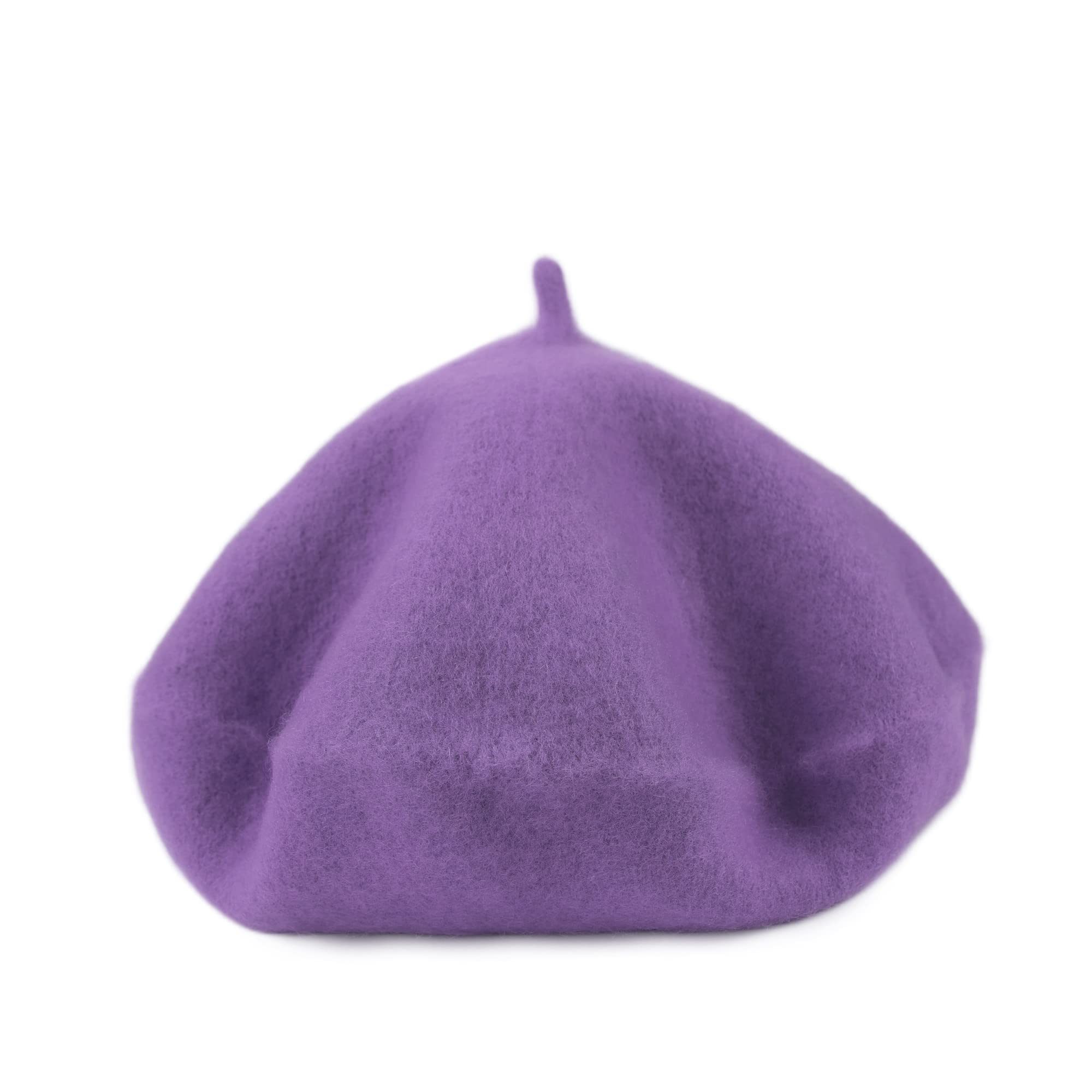 Wheebo Kids Wool French Beret Hat - Solid Color Painter & Artist Hat for Girls & Boys - Perfect for School, Art Class & Fashion Outfits