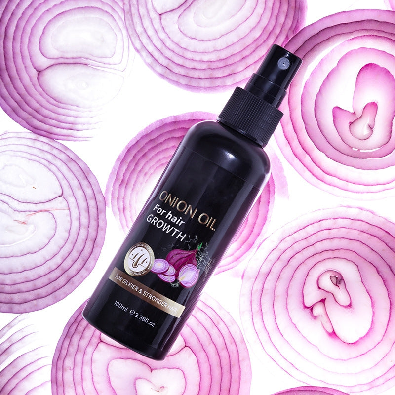 100ml Onion Hair Growth Essential Oil for Thicker & Stronger Hair - Promotes Scalp Health & Reduces Hair Loss - Perfect for Daily Hair Care Routine & Natural Treatment