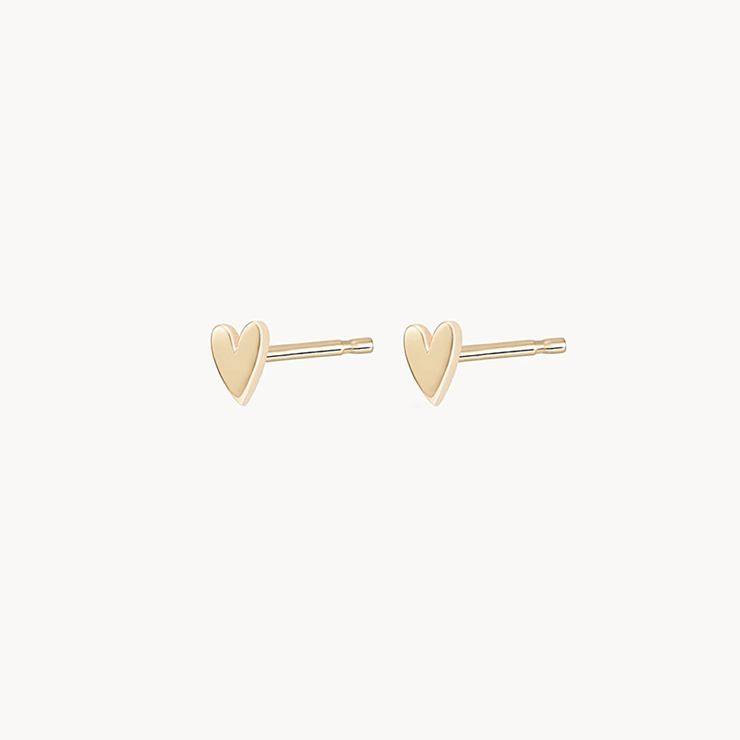 14K Yellow Gold Heart Earrings for Women - Dainty Everyday Love Jewelry Gift for Her | Perfect for Valentine's Day, Anniversary & Romantic Occasions