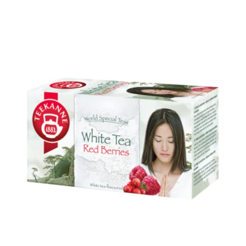 Premium Teekanne White Tea with Red Berries - 20 Tea Bags | Delicate Flavor for Relaxation & Wellness | Perfect for Afternoon Tea & Gift Giving