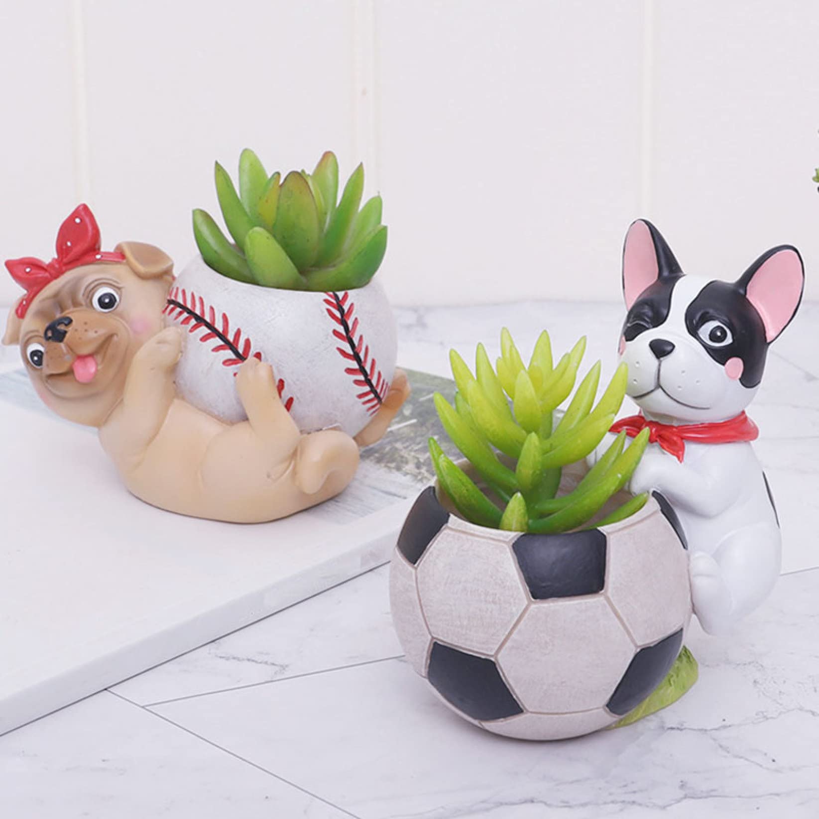 Cute Cartoon Animal Succulent Planter - Resin Flower Pot for Home Decor, Bonsai & Gardening | Perfect for Indoor Plants, Office Desk & Gift Ideas