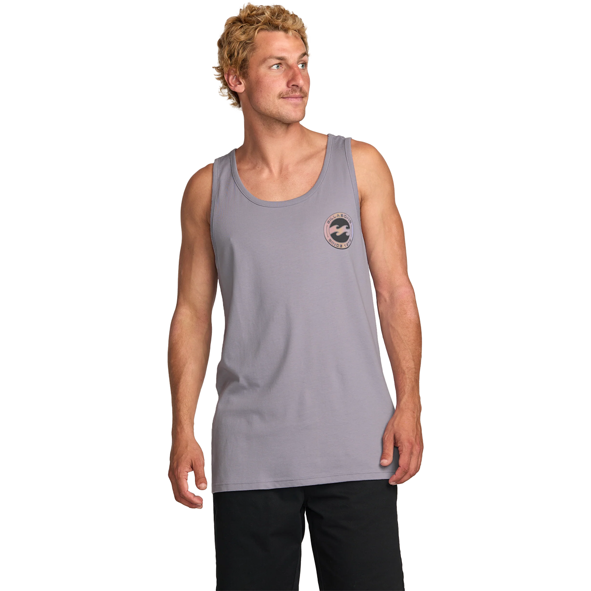 Billabong Men's Hallow Premium Tank Top - Light Purple | Soft Breathable Fabric for Beach, Surfing & Summer Outdoor Activities